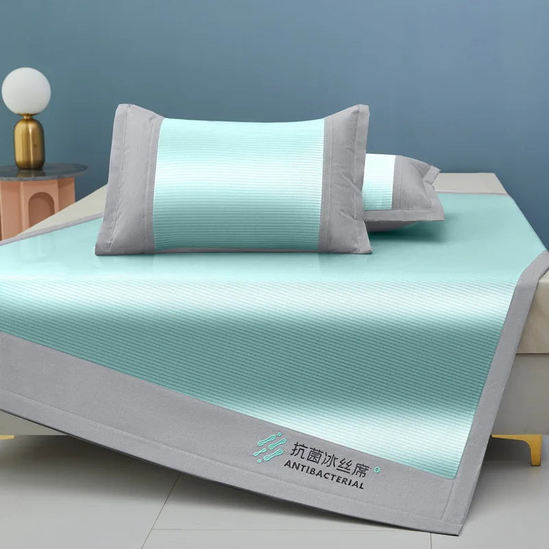DecorBites™ Cooling Sheet 3-Piece Set for Single Twin Bed - Antibacterial Ice Silk Technology