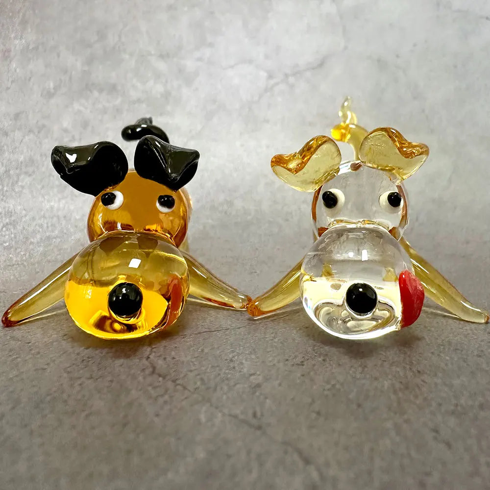 DecorBites™ Crystal Cartoon Puppy Figurine Table Decor - Girl's Favorite Xmas Gift