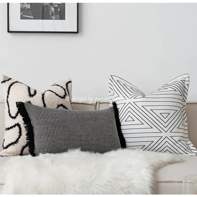 DecorBites™ Cozy Green Handmade Pillow Cover 45x45cm - Nordic Fall Winter Home Decor