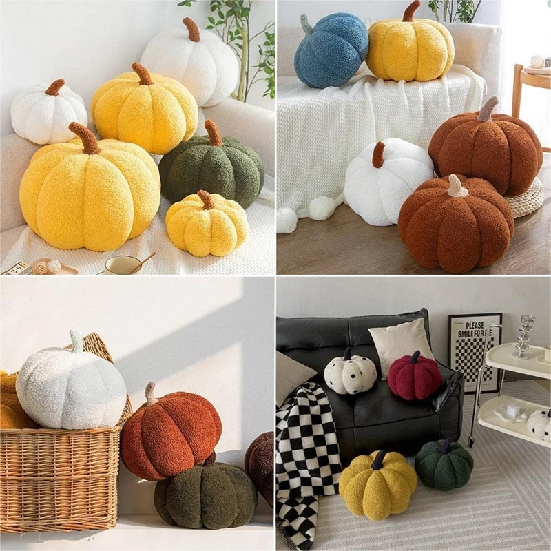 DecorBites™ 3D Pumpkin Throw Pillow for Home Decoration in Living Room Sofa Couch