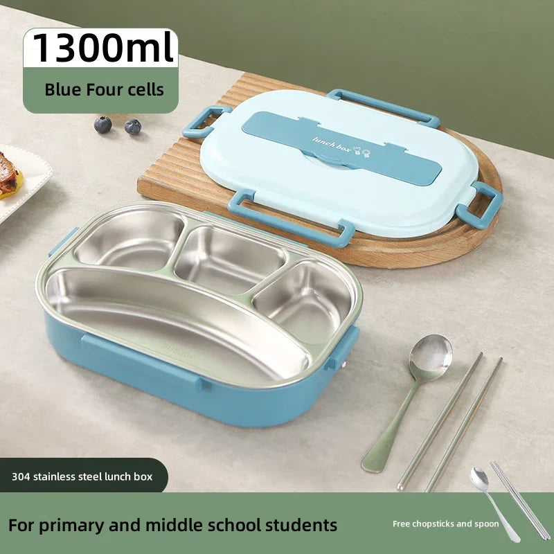DecorBites™ Insulated Bento Lunch Box Set with Cutlery, Portable Food Storage