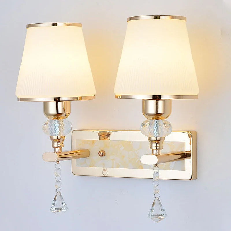DecorBites™ Crystal Bedside Wall Sconce - Modern Minimalist LED Wall Light - 12W E14