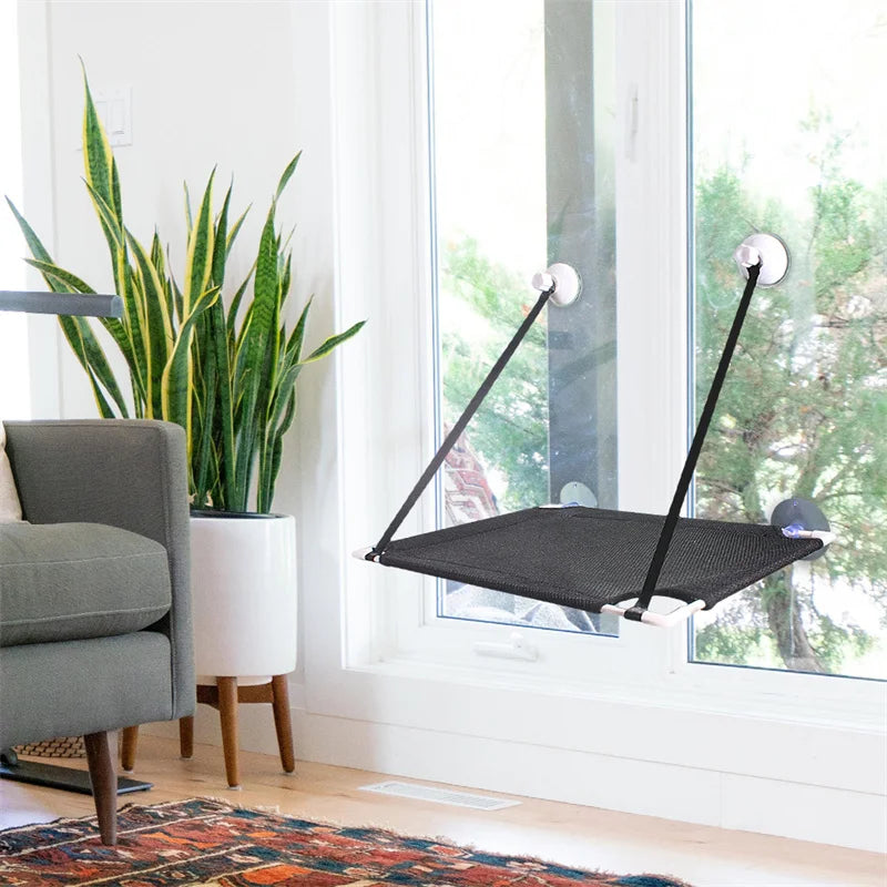 DecorBites™ Cat Window Suction Hanging Bed Hammock Resting Radiator Durable Washable Pet Bed