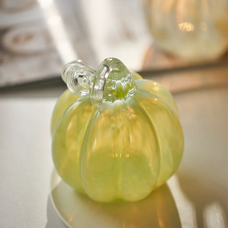 DecorBites™ Gradient Glass Pumpkin Decorative Figurine for Home Decoration