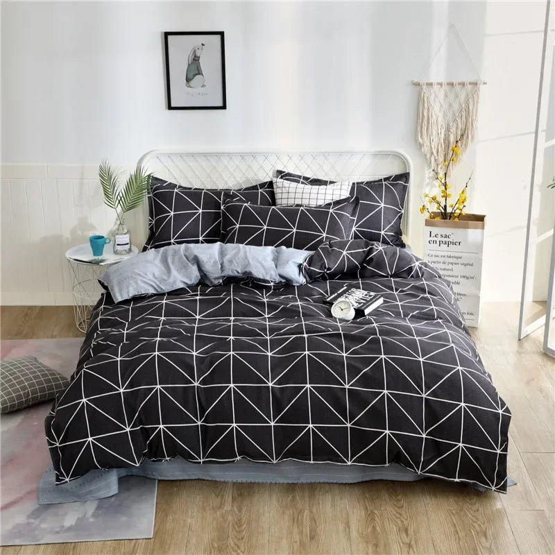 DecorBites™ Cartoon King Size Duvet Set 220x240 with Pillowcase - Skin Friendly & Comfortable