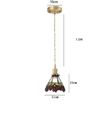 DecorBites™ Blue Glass Pendant Lights for Bedroom Dinning Living Room