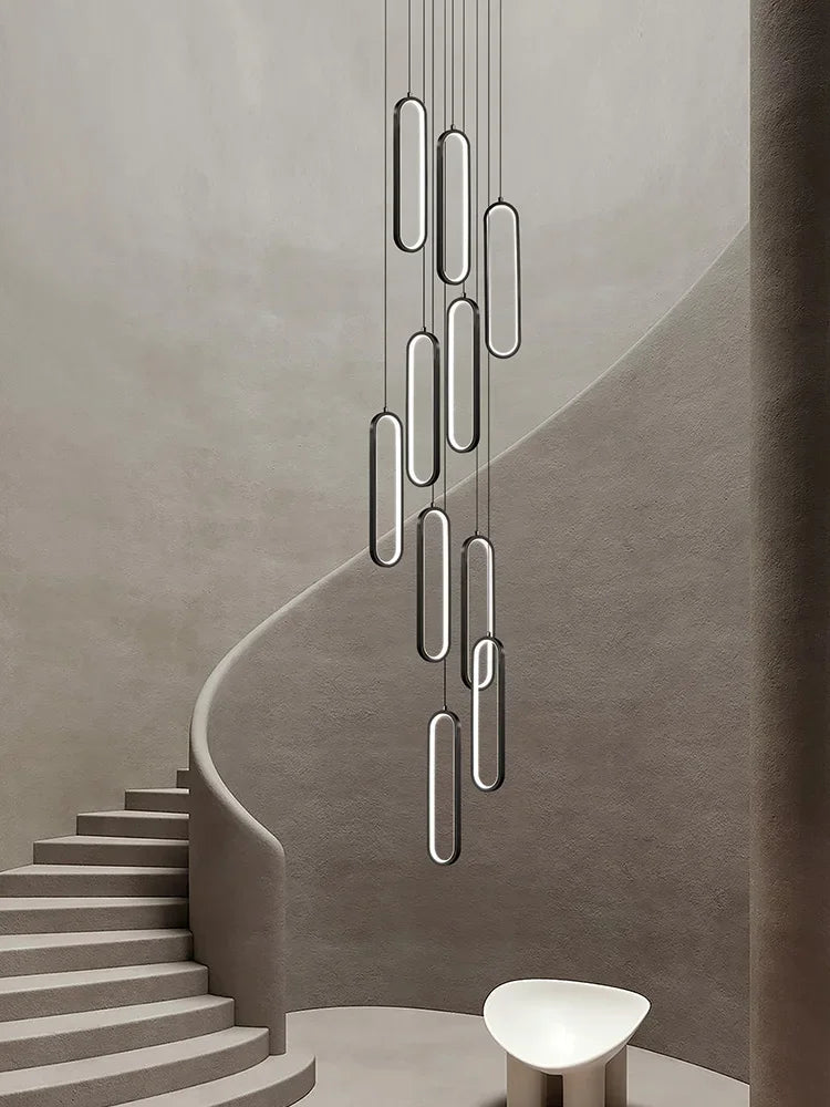 DecorBites™ LED Staircase Branch Chandelier for Modern Living & Dining Rooms