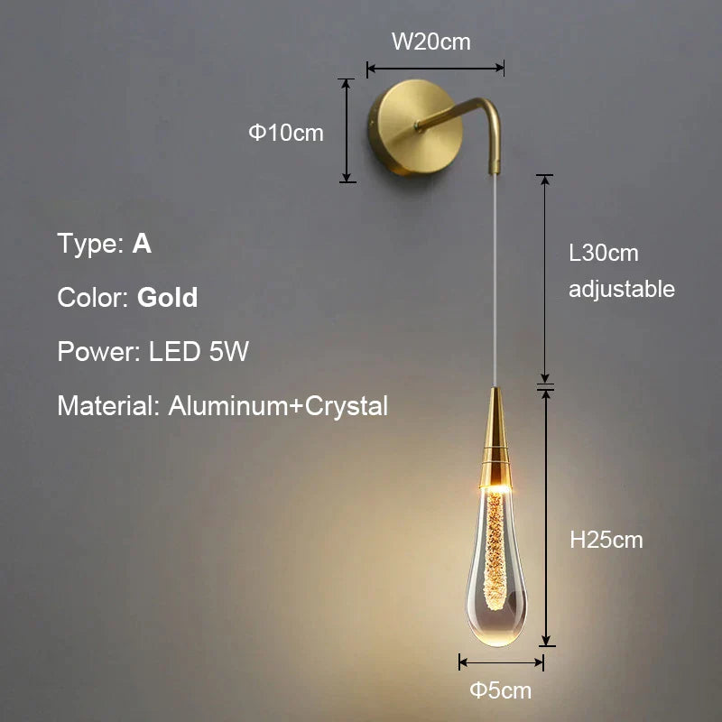 DecorBites™ Crystal Bubble Pendant Chandelier for Dining Room Bedroom Restaurant Bar