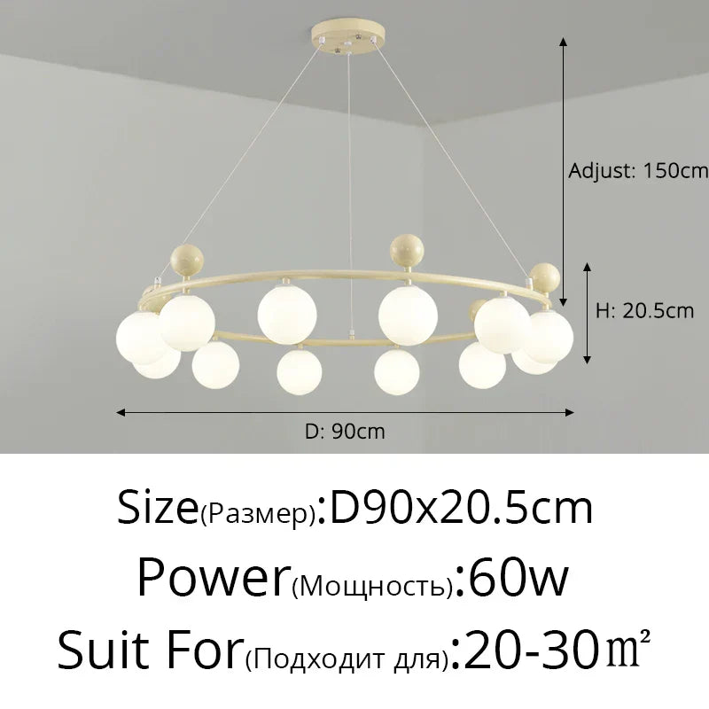 DecorBites™ LED Chandelier Lights 8-12 Heads Indoor Lighting Fixture for Home Decor