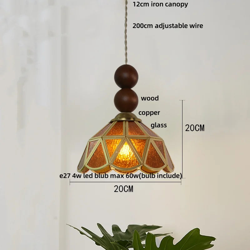 DecorBites™ Butterfly Tiffany Glass Pendant Lamp Modern Nordic LED Hanging Light