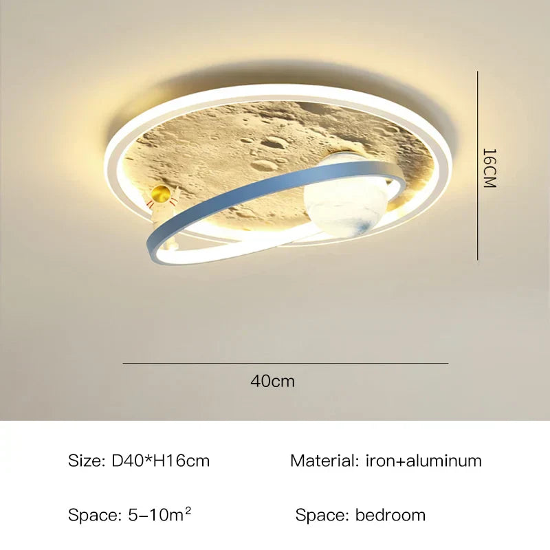 DecorBites™ Astronaut LED Chandelier: Remote Control Ceiling Pendant Light for Children's Room
