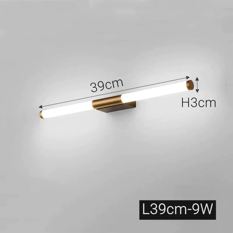 DecorBites™ Bronze LED Mirror Front Wall Lamp, Bathroom Bedroom Vanity Lighting
