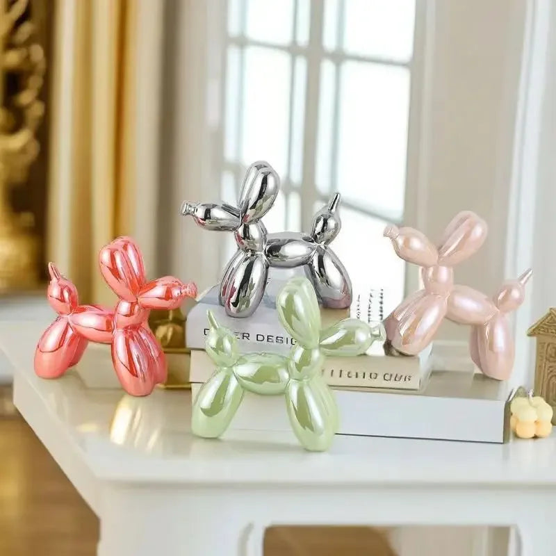 DecorBites™ Balloon Dog Ceramic Sculpture Ornament for Home Office Decor & Gifts