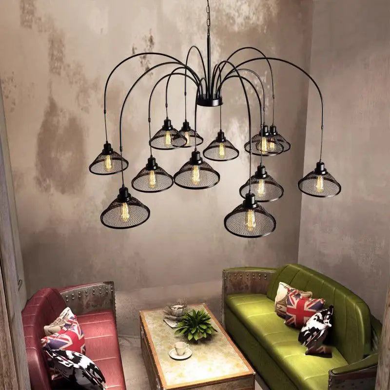 DecorBites™ Industrial Pendant Lamp for Living Room Dining Bar Cafe Loft Retro Chandelier
