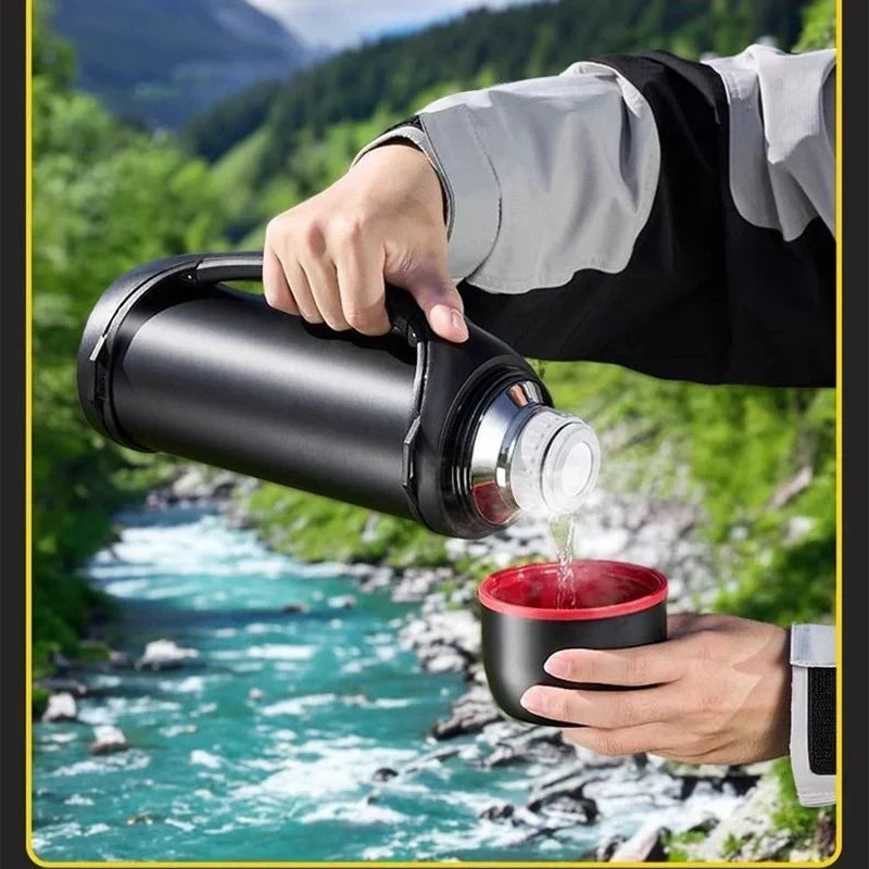 DecorBites™ 1.2L Vacuum Thermos Flask for Outdoor Camping & Travel