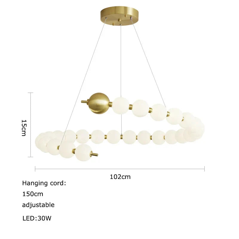 DecorBites™ LED Chandelier Necklace Lighting for Dinning Room