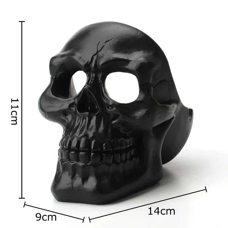 DecorBites™ Creative Skull Ashtray - Halloween Decor & Smoking Accessory, Portable & Windproof Resin Craft Gift
