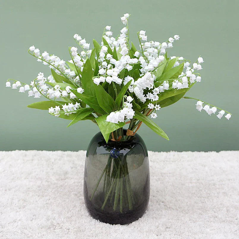 DecorBites™ Bellflower Artificial Flowers Handmade Home Wedding Decoration Bouquet