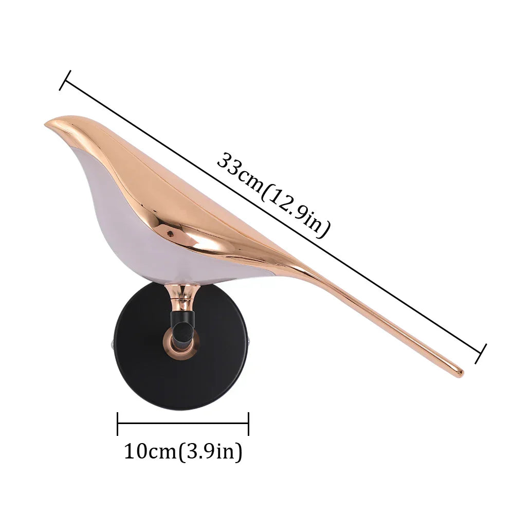 DecorBites™ Bird Wall Light Night Modern Fixture Iron Lamp Living Room LED