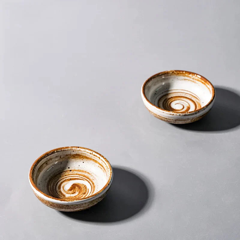 DecorBites™ Ceramic Seasoning Sauce Dish - Retro Kitchen Tableware