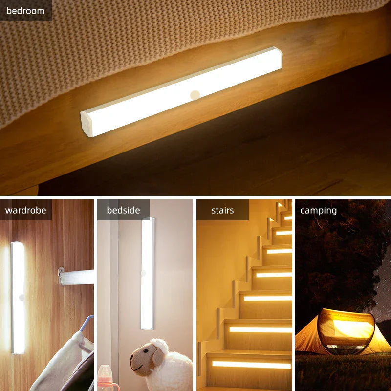 DecorBites™ LED Sensor Cabinet Light for Home Kitchen Night Bar USB Rechargeable