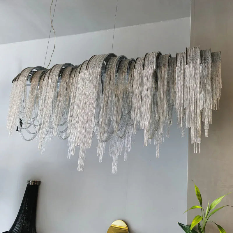 DecorBites™ Aluminum LED Chandelier for Modern Interior Decor, Living Room, Dining Room, Kitchen Island, Bedside Wall Lamp
