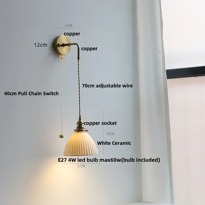 DecorBites™ Clear Glass LED Wall Lamp Modern Crystal Home Decor Nordic Design