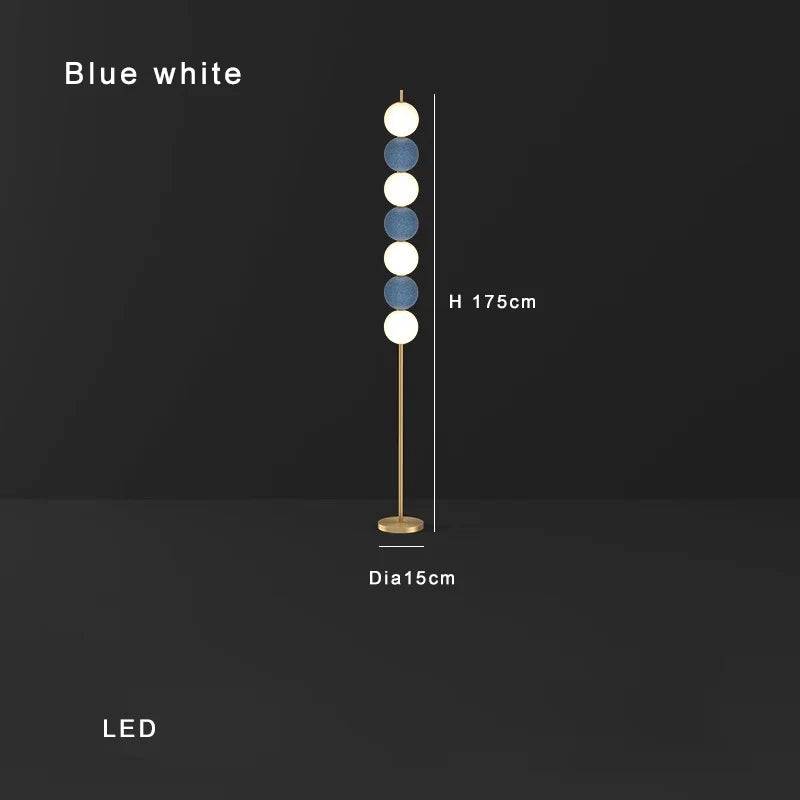 DecorBites™ Brass Floor Lamp for Living Room & Bedside Decor