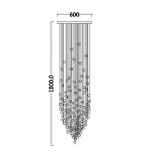 DecorBites™ Crystal Chandelier: Modern Staircase LED Lighting for Hallway & Lobby