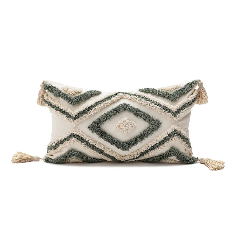 DecorBites™ Boho Diamond Pillow Cover Set - Orange Pink Green Black - 45x45cm 30x50cm