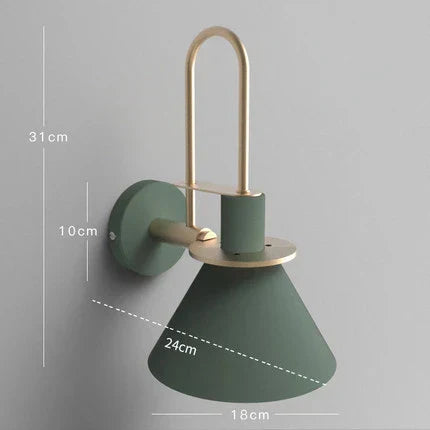 DecorBites™ LED Horn Wall Lamp: Modern Nordic Sconces for Bedside, Living Room, Home Decor
