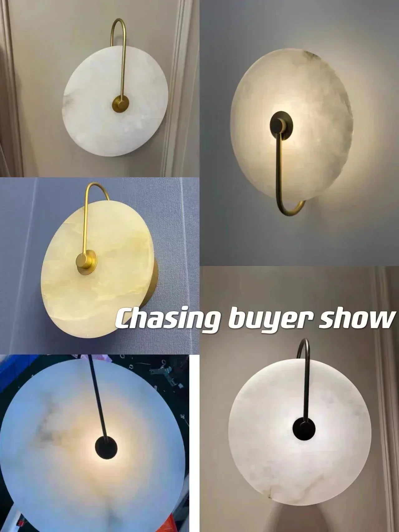 DecorBites™ LED Marble Wall Sconce Light Fixture for Living Room Bedroom Decor