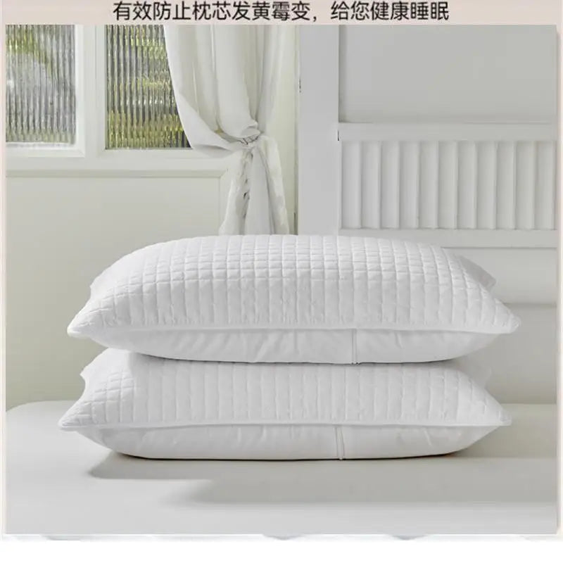 DecorBites™ Cotton Pillowcase: Breathable Pillow Core Cover for Ultimate Protection