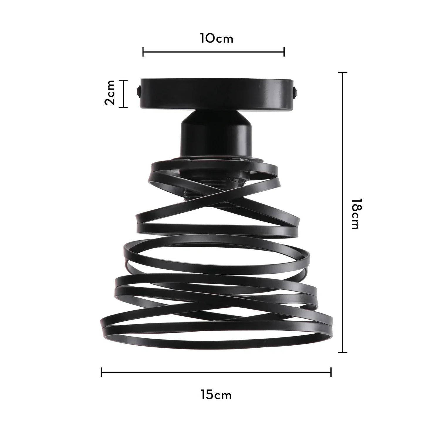 DecorBites™ Industrial LED Ceiling Light: Modern Retro Loft Plafonniers for Living Room Kitchen Cage Home Decor