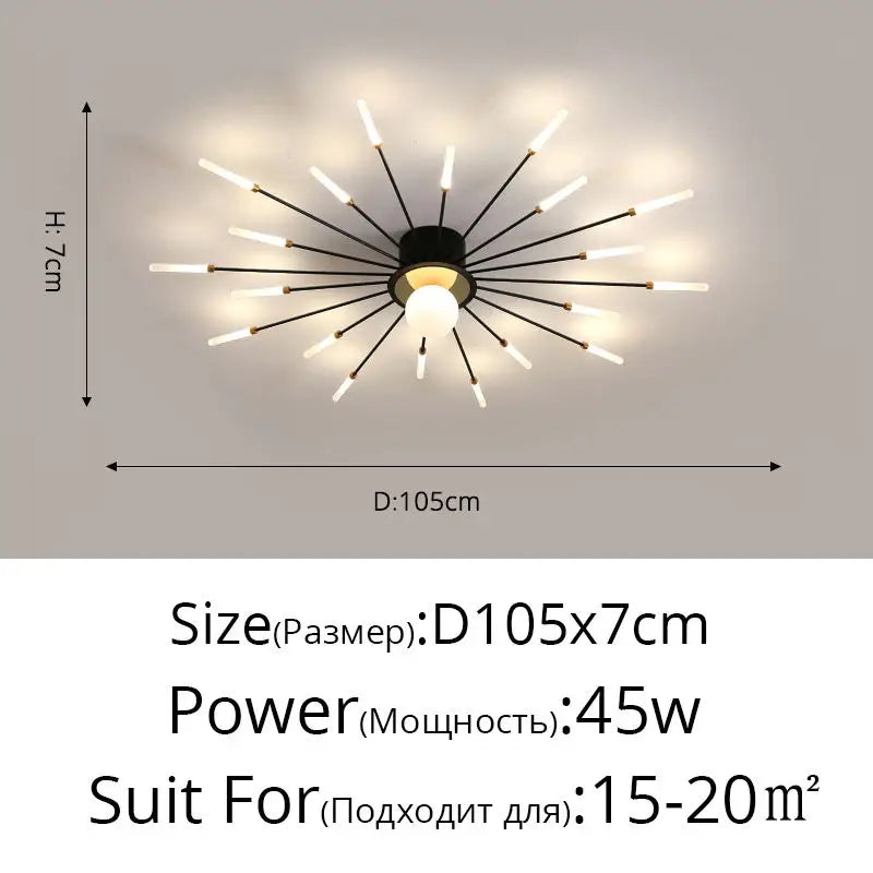 DecorBites™ LED Chandelier Lights - Modern Indoor Lighting for Living Room, Kids Room, Bedroom