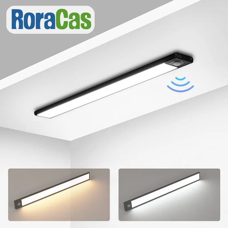 DecorBites™ LED Cabinet Light Bar Motion Sensor Magnet Lamp Wardrobe Kitchen