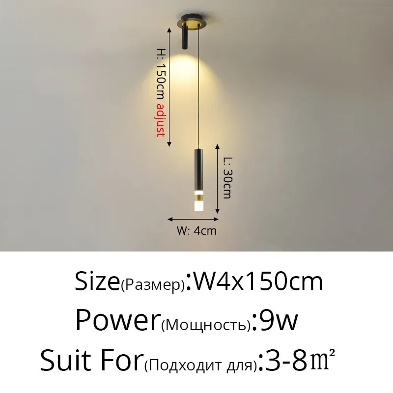 DecorBites™ Geometric LED Pendant Lights for Living Room Bedroom Kitchen, Modern Hanging Lamps for Decor