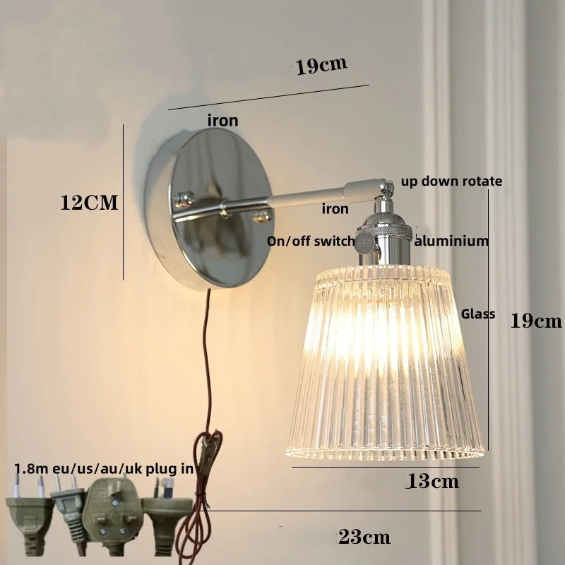 DecorBites™ Iron Ceramic LED Wall Lights | Nordic Modern Pull Chain Switch Sconce Wandlamp