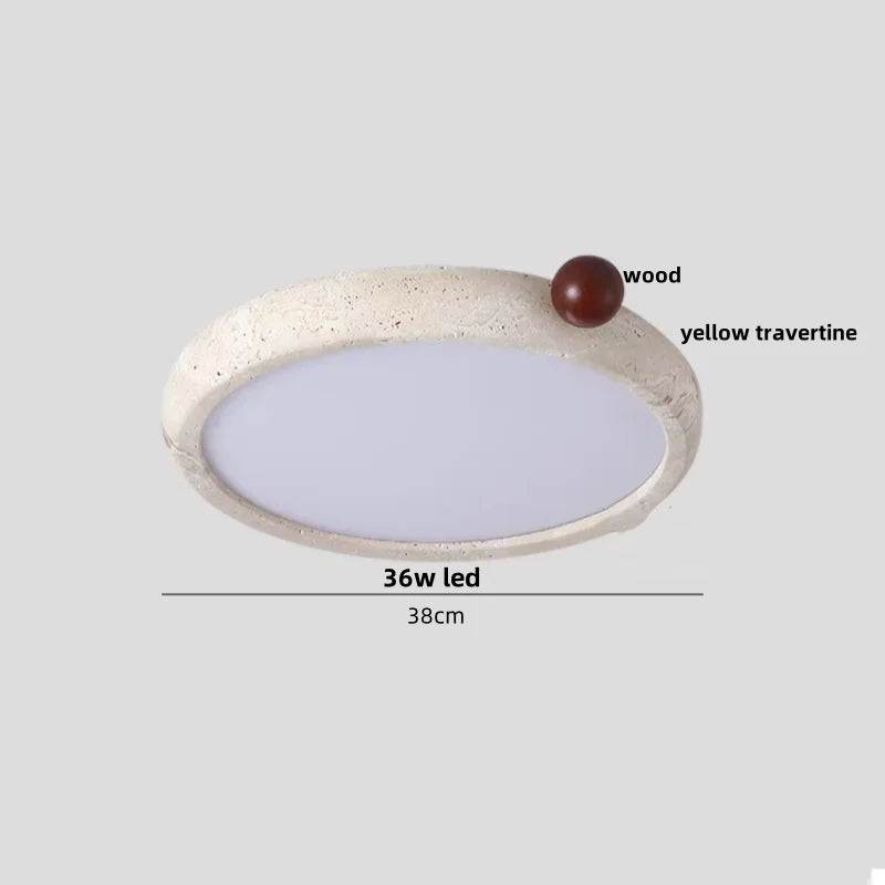DecorBites™ LED Ceiling Lights Modern Nordic White Stone Plafond Lamp