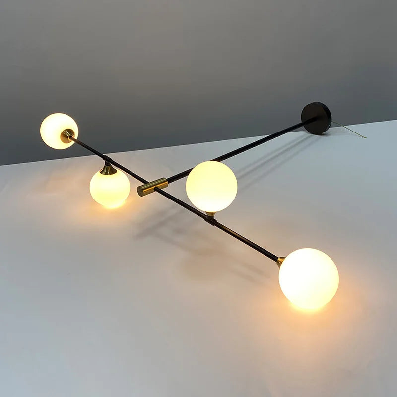 DecorBites™ Glass Ball Pendant Chandelier for Modern Home Decor and Lighting