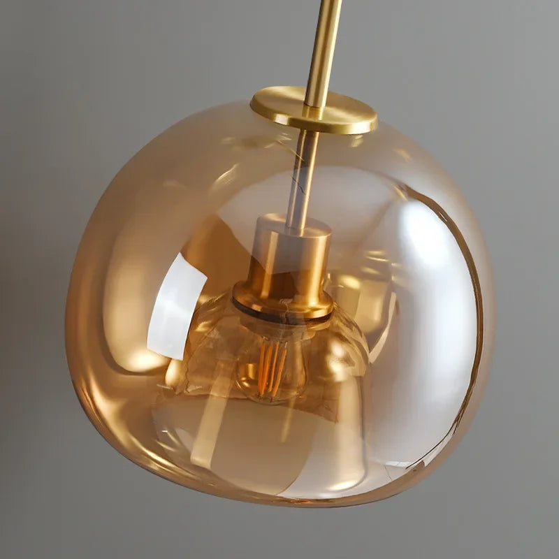 DecorBites™ LED Glass Ceiling Chandeliers for Home Indoor Lighting