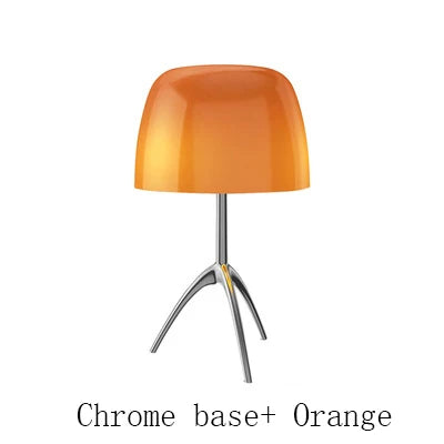 DecorBites™ Lumiere Piccola Chrome Table Lamp Simple Bedroom Bedside Coffee Tables LED Light