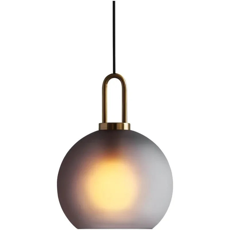 DecorBites™ Glass Ball Pendant Light Fixture for Kitchen Dining Room Bedroom - Modern Hanging Lamp Luminaire Home Decor Lighting