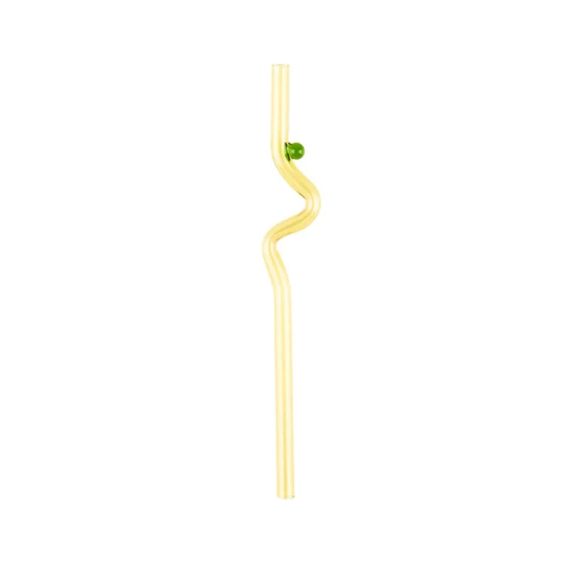 DecorBites™ Glass Straws: Reusable Heat-Resistant Long Drinking Straws, Wholesale for Milk Tea