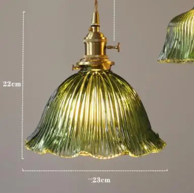 DecorBites™ Blue Glass Pendant Lights for Bedroom Dinning Living Room
