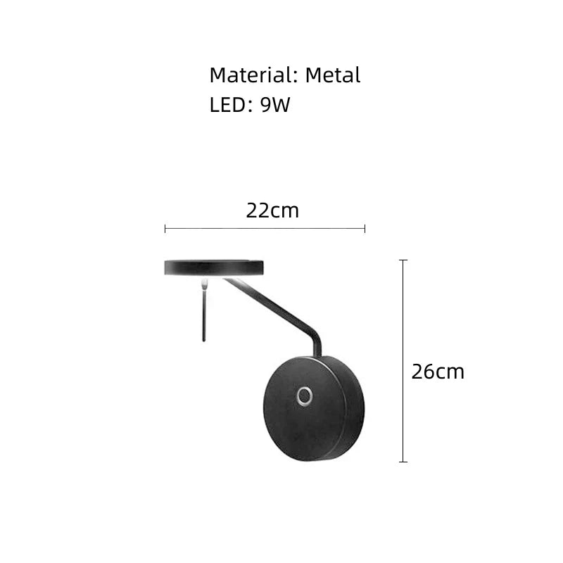 DecorBites™ Black Metal LED Pendant Light: Minimalist Living Room Fixture