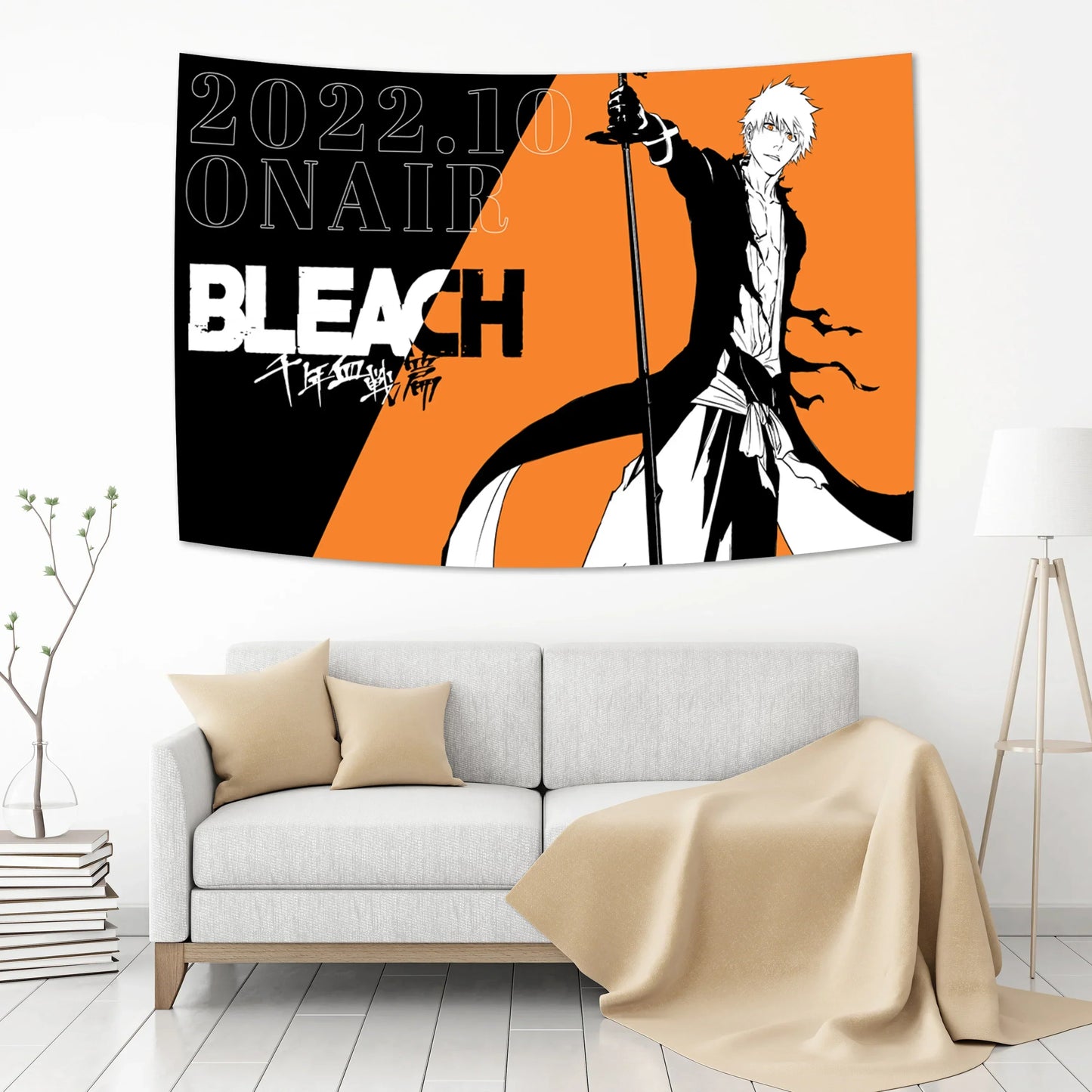 DecorBites™ Bleach Japan Anime Tapestry Wall Decoration Witchcraft Hippie Wall Hanging