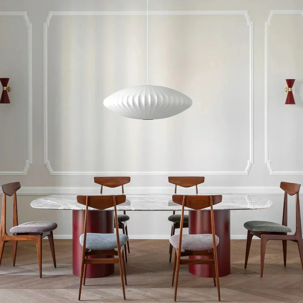 DecorBites™ Bubble Silk Pendant Chandelier for Dining Living Room Kitchen Island & Bedroom