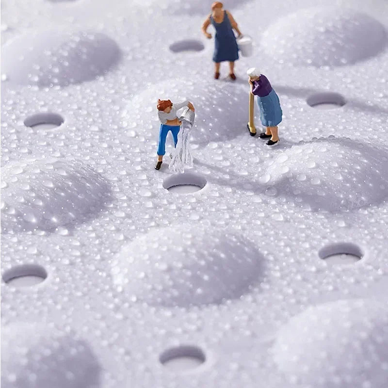 DecorBites™ Large Non-Toxic Non-Slip Bath Mat with Suction Cups for Safety and Comfort