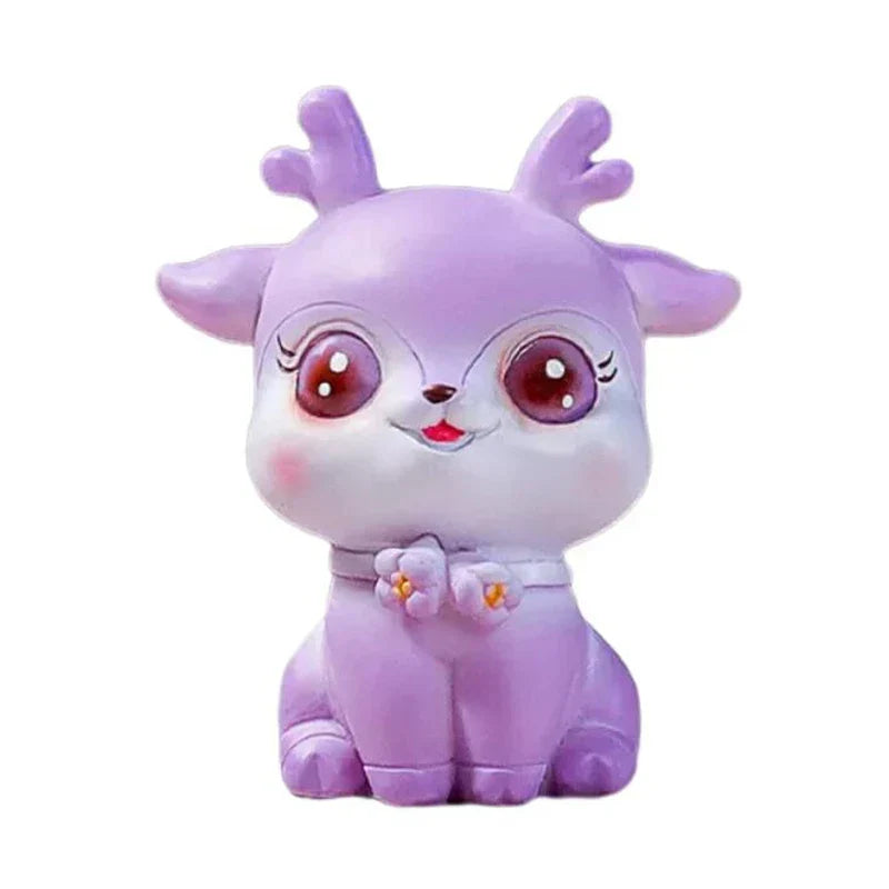 DecorBites™ Cartoon Sika Deer Resin Ornament for Home Decor or Baking